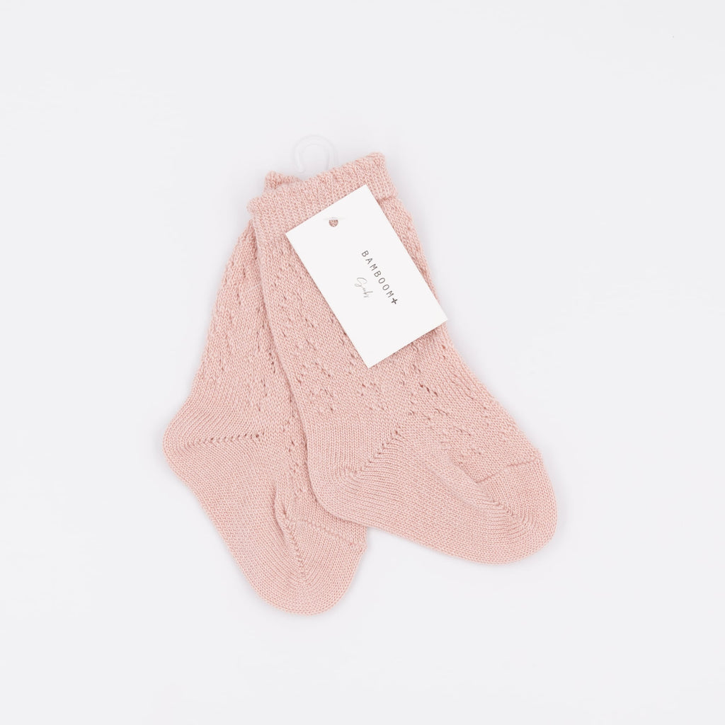 Bamboom | Calze traforate in bambù Nude pink