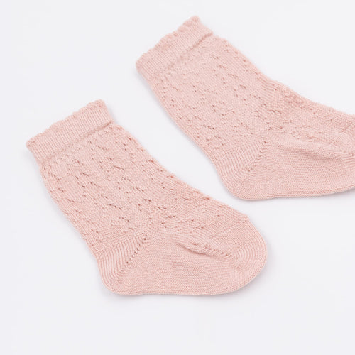 Bamboom | Calze traforate in bambù Nude pink