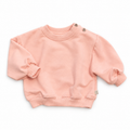 Felpa in bambù e cotone bio, Soft peach, capo intero su sfondo bianco