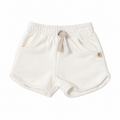 Pantaloncino in bambù cotone bio, Off white, capo intero su sfondo bianco