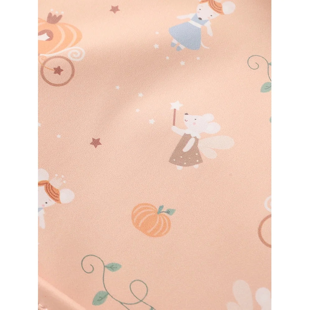 Bib with front pocket, Mouse fairies