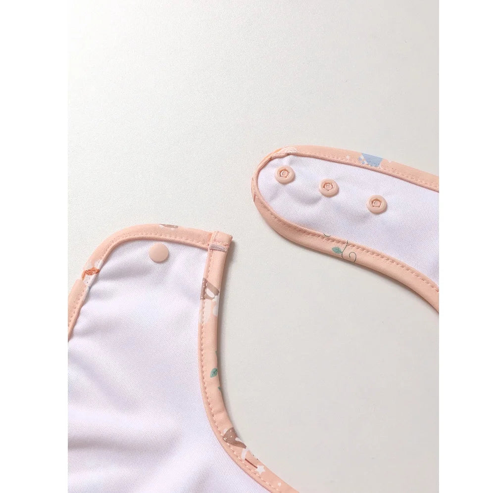 Bib with front pocket, Mouse fairies