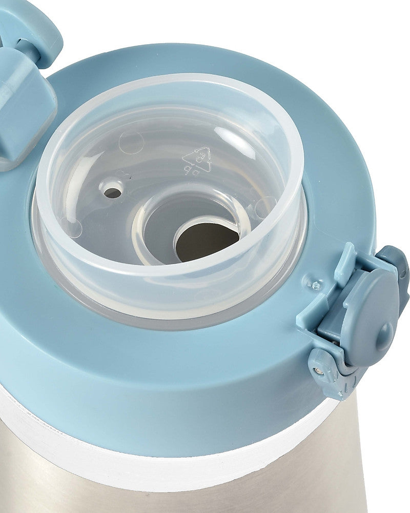 Béaba | Borraccia termica in acciaio inox con manico Blu, 350ml