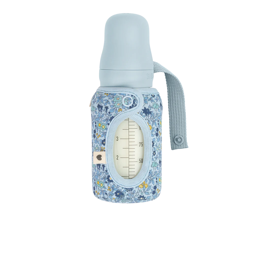 Copribiberon per biberon in vetro 110ml, Liberty Chamomile lawn | Bibs