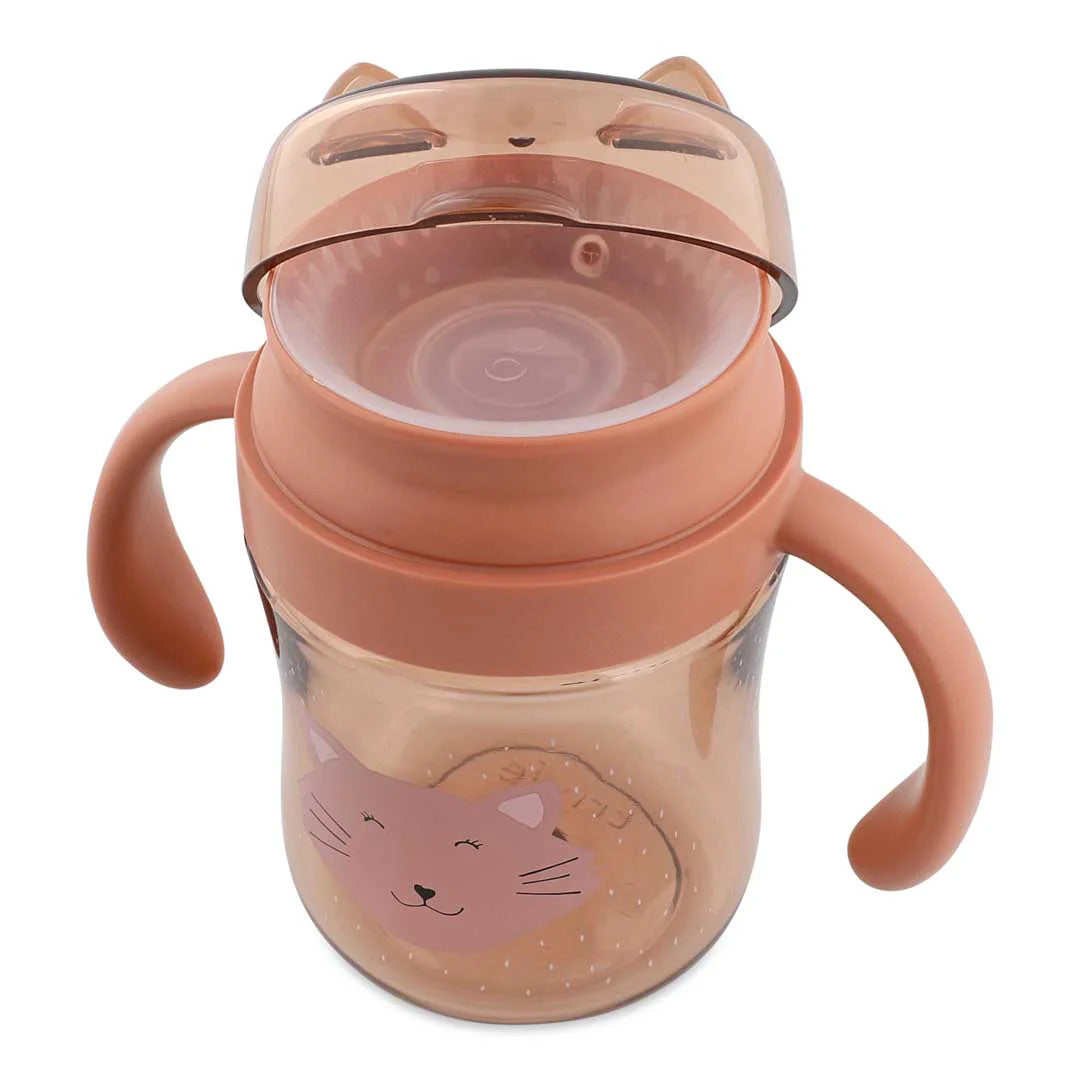 Bicchiere 360° con manici antigoccia, Gatto