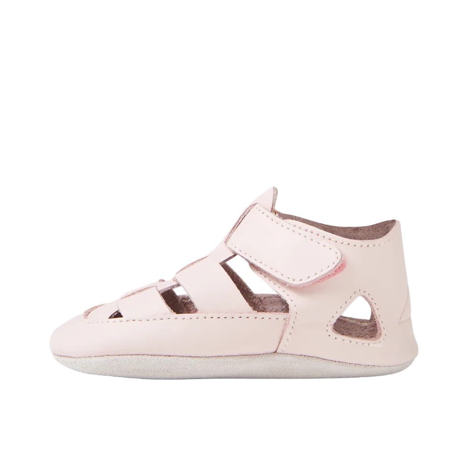 Babbucce in pelle morbida, Tidal mini rosa