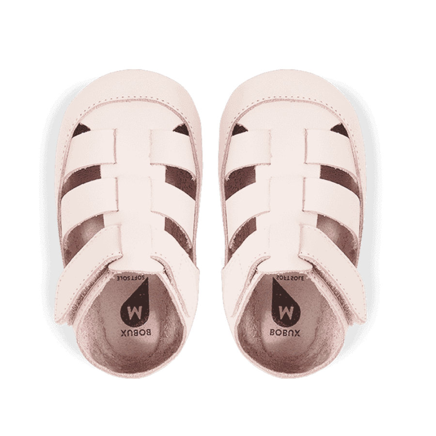 Babbucce in pelle morbida, Tidal mini rosa