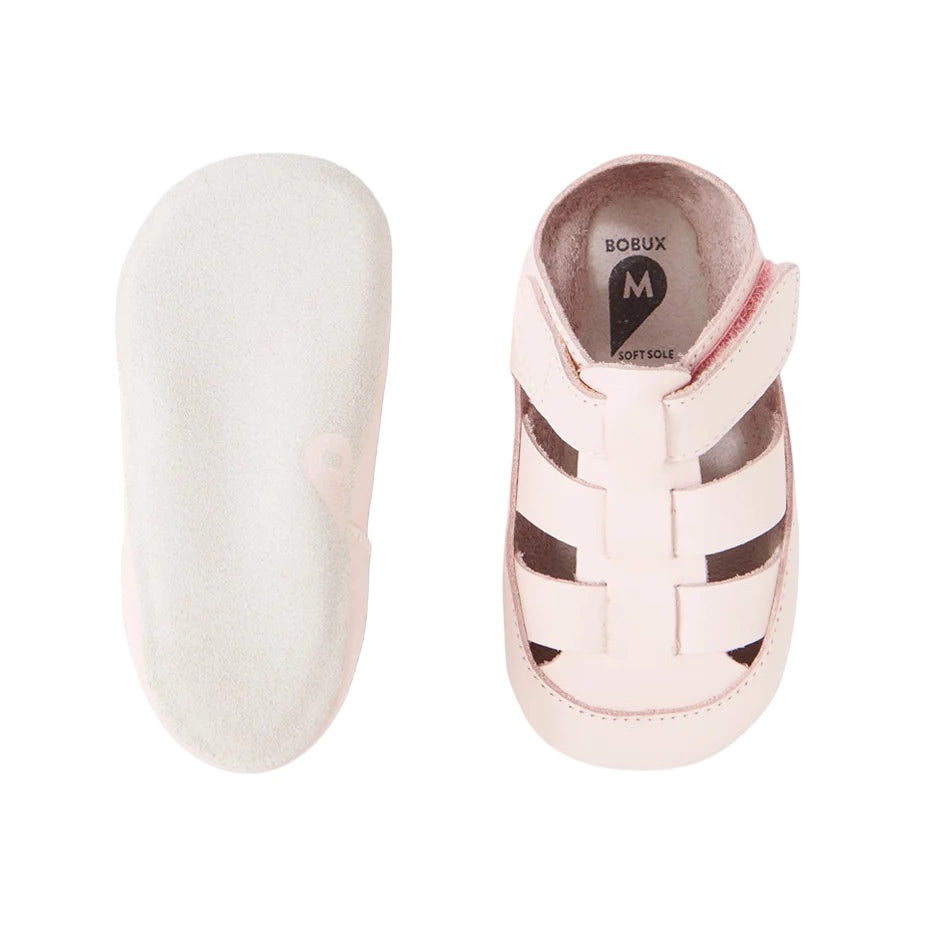 Babbucce in pelle morbida, Tidal mini rosa