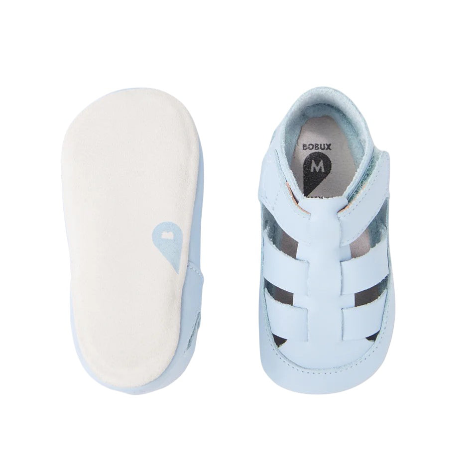 Babbucce in pelle morbida, Tidal mini celeste