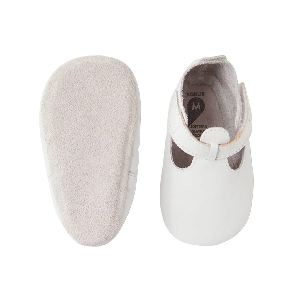 Babbucce in pelle morbida, Jack Jill Bianco