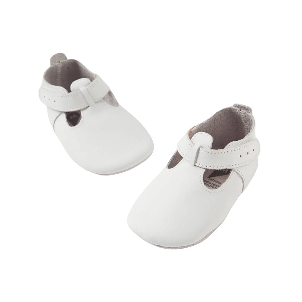 Babbucce in pelle morbida, Jack Jill Bianco