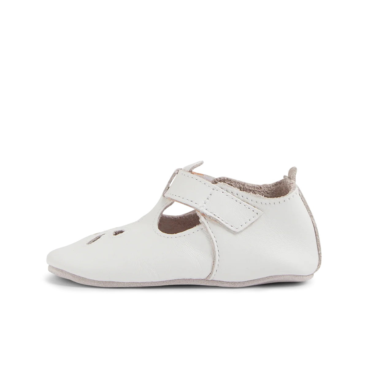 Babbucce in pelle morbida, Daisy bianco
