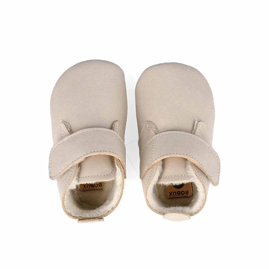 Babbucce in pelle morbida, Desert arctic milk