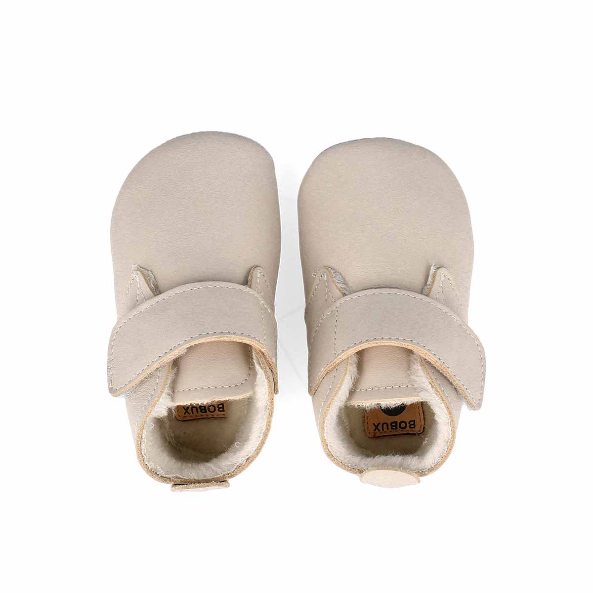 Babbucce in pelle morbida, Desert arctic milk