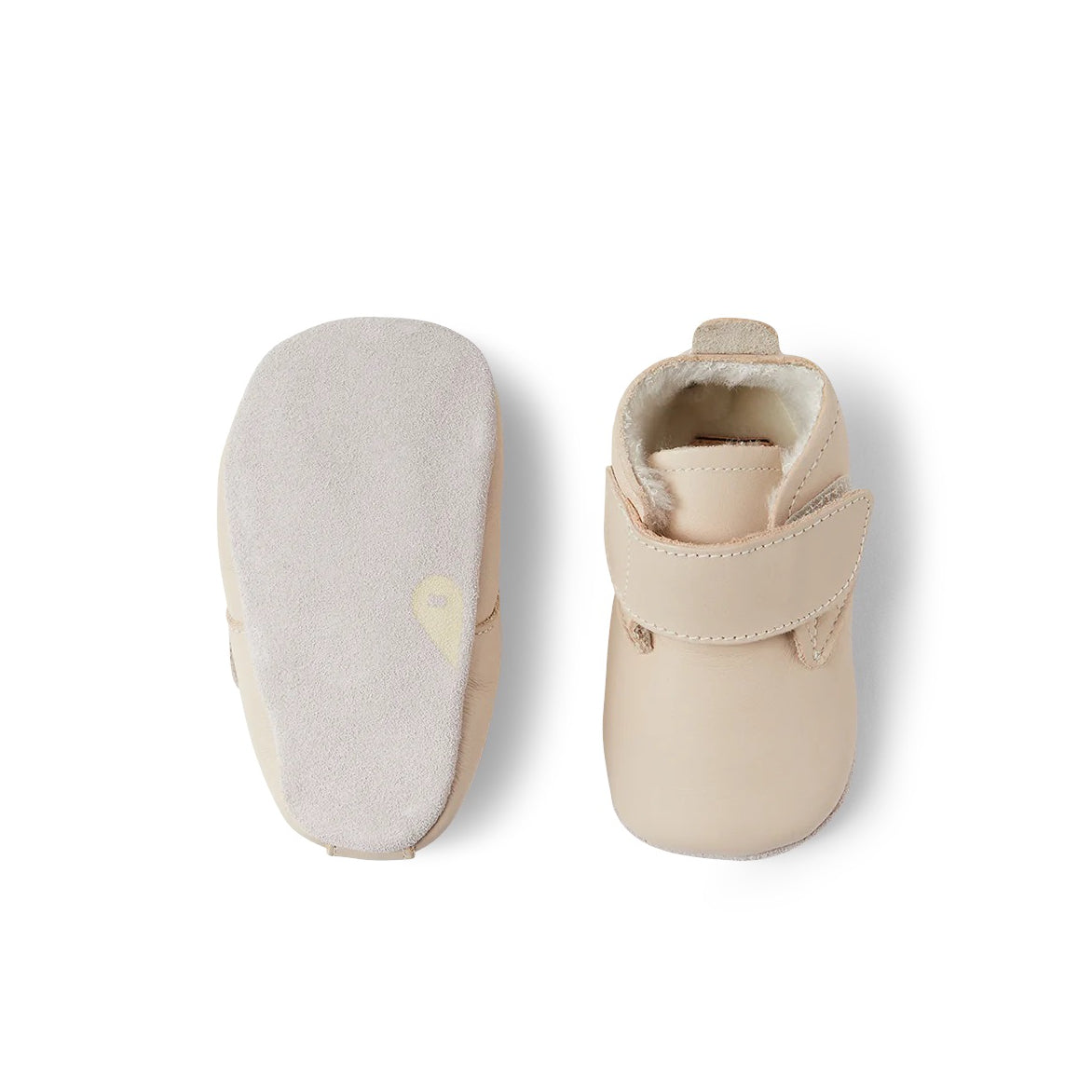 Babbucce in pelle morbida, Desert arctic milk