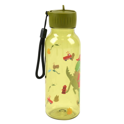 Tritan water bottle 500ml, Fireman Dinosaur