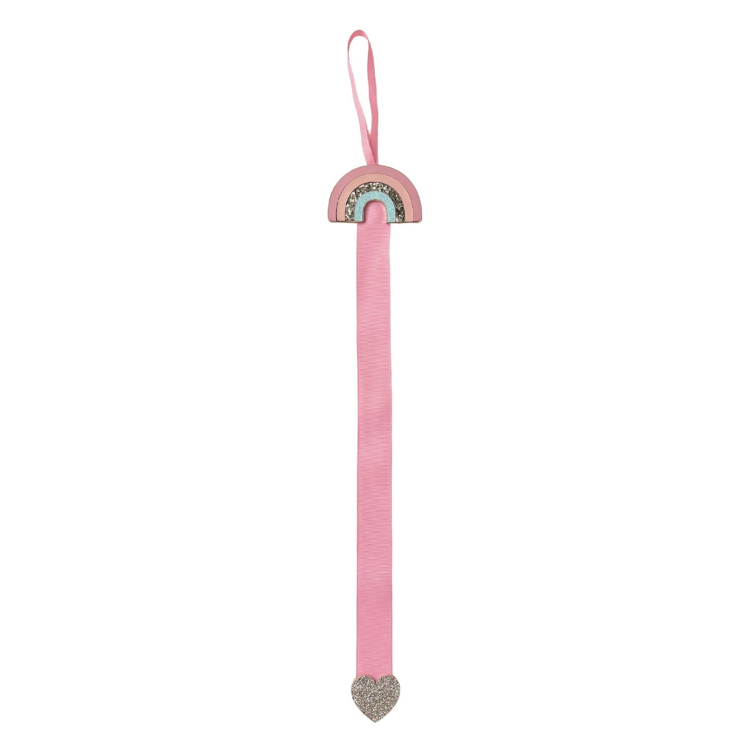 Hair Clip Hanger, Rainbow Glitter