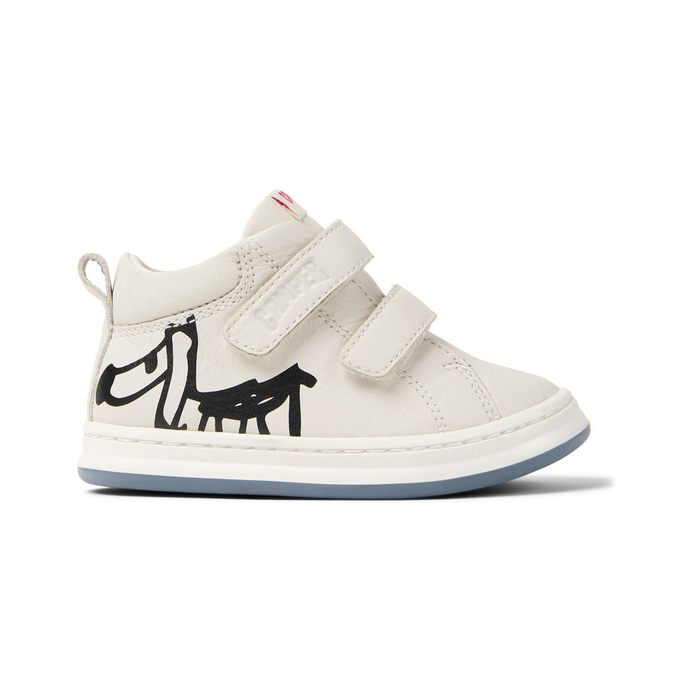 Scarpe sneaker in pelle bianca e nera, Twins | Camper bambini