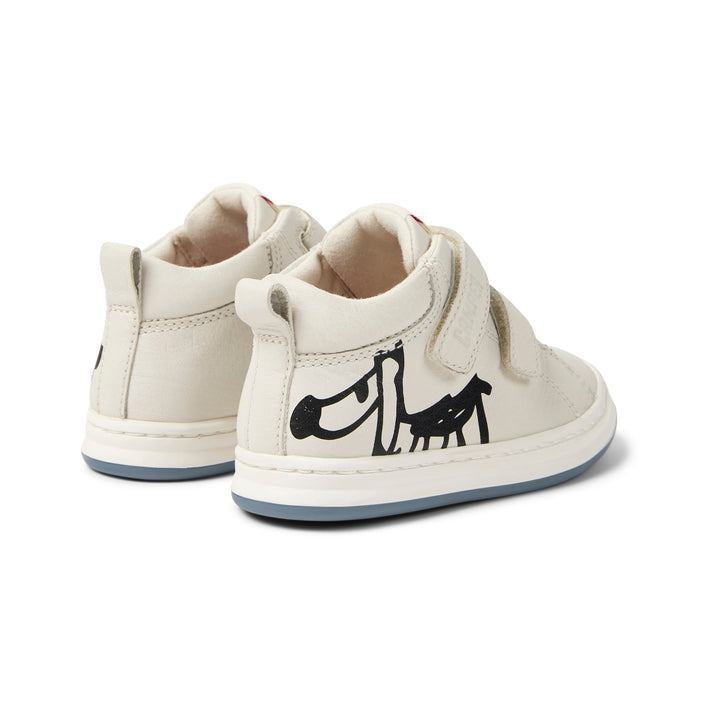 Scarpe sneaker in pelle bianca e nera, Twins | Camper bambini