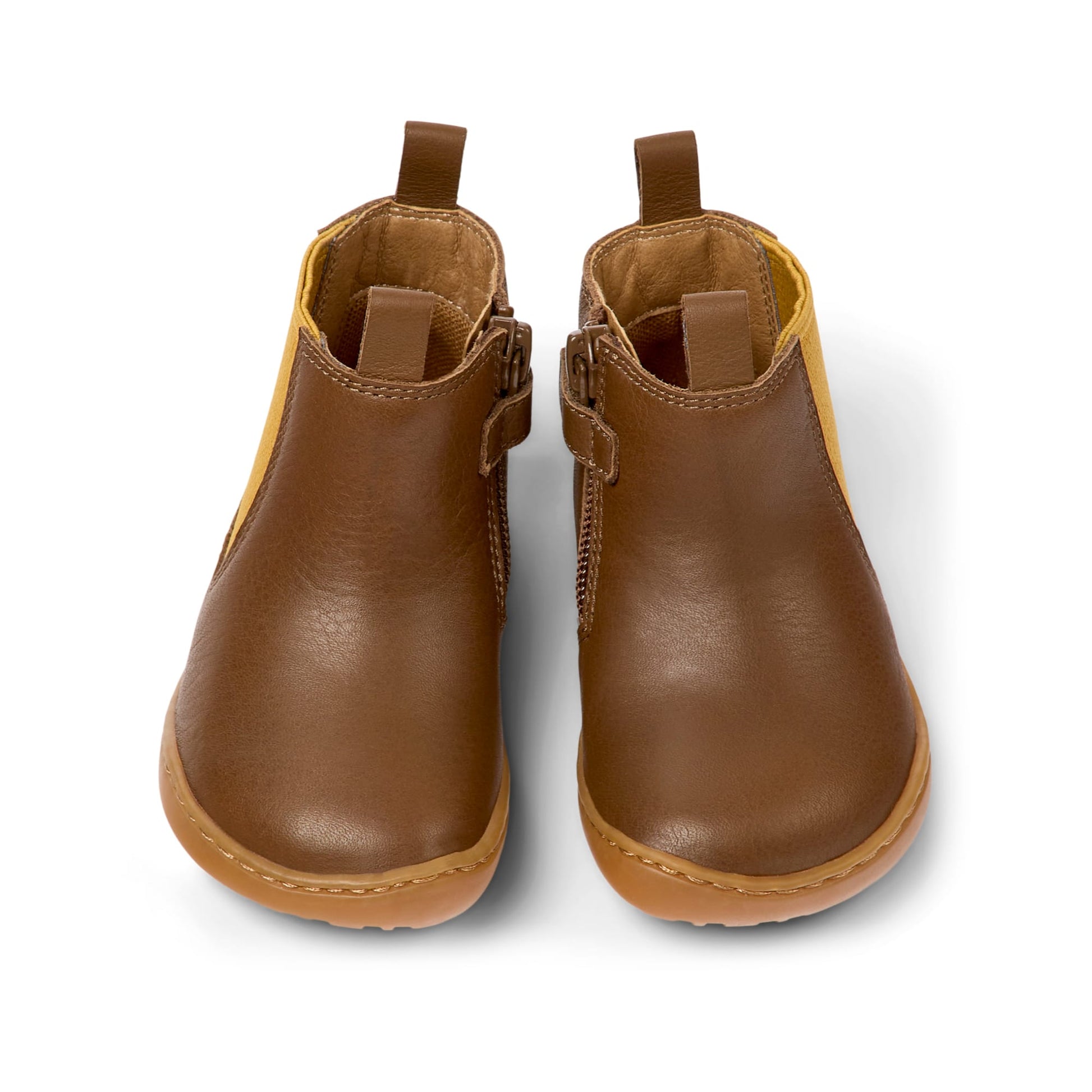 Stivaletto in pelle marrone, Camper primi passi