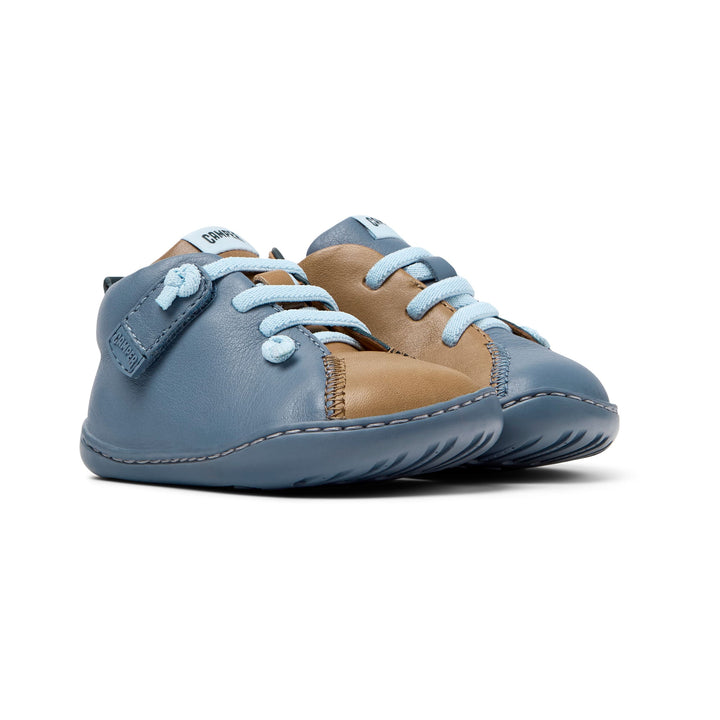 Scarpe in pelle multicolore blu, Peu | Camper per bambini