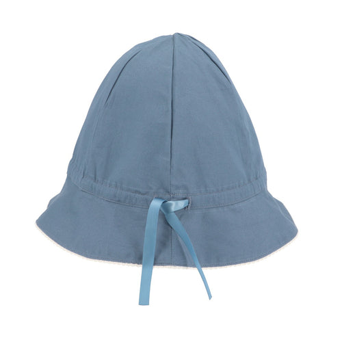 Adjustable Cotton Sun Hat, Deep Blue