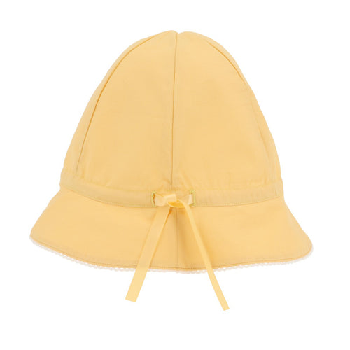 Adjustable Cotton Sun Hat, Yellow