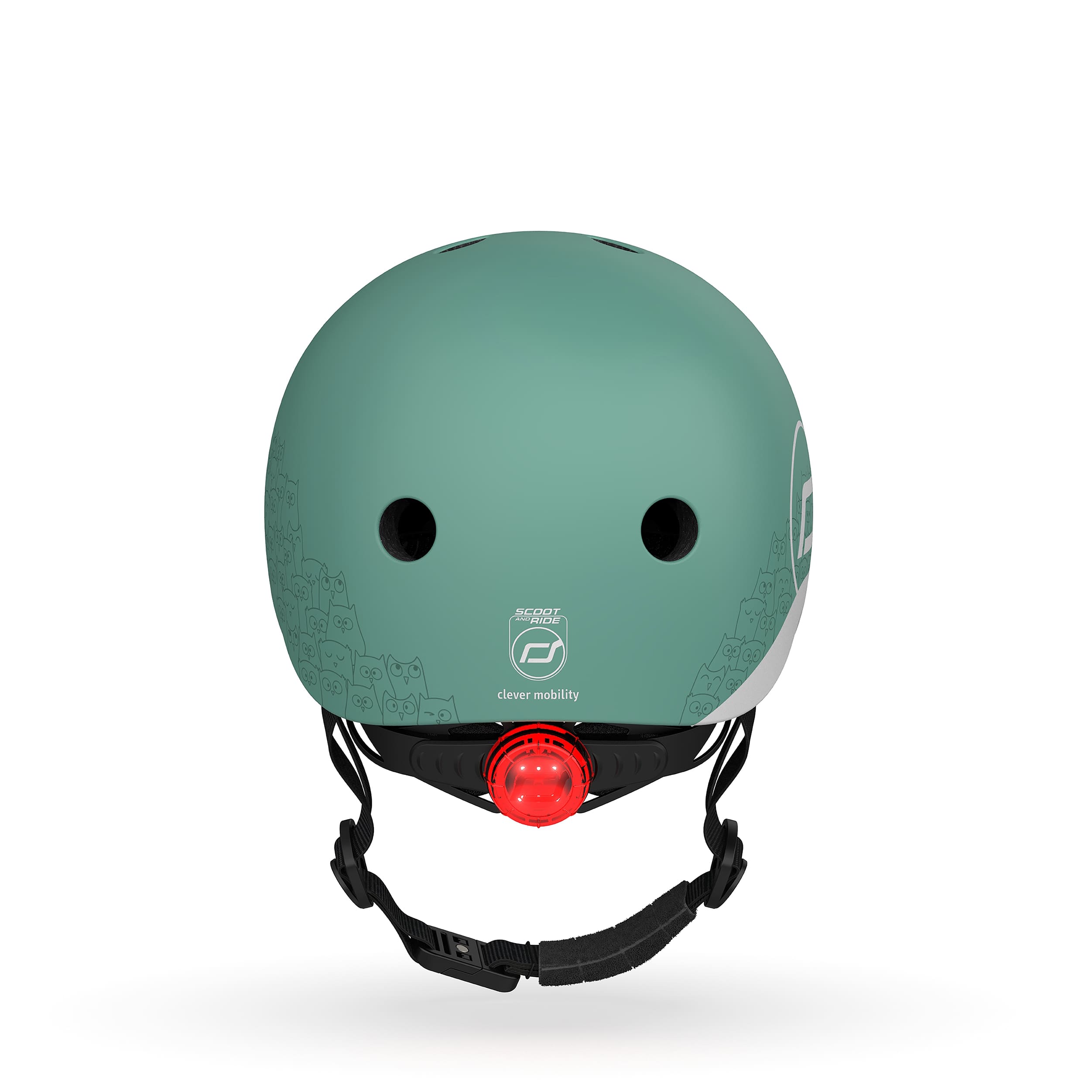 Reflective Helmet for Kids, XXS-S, Forest