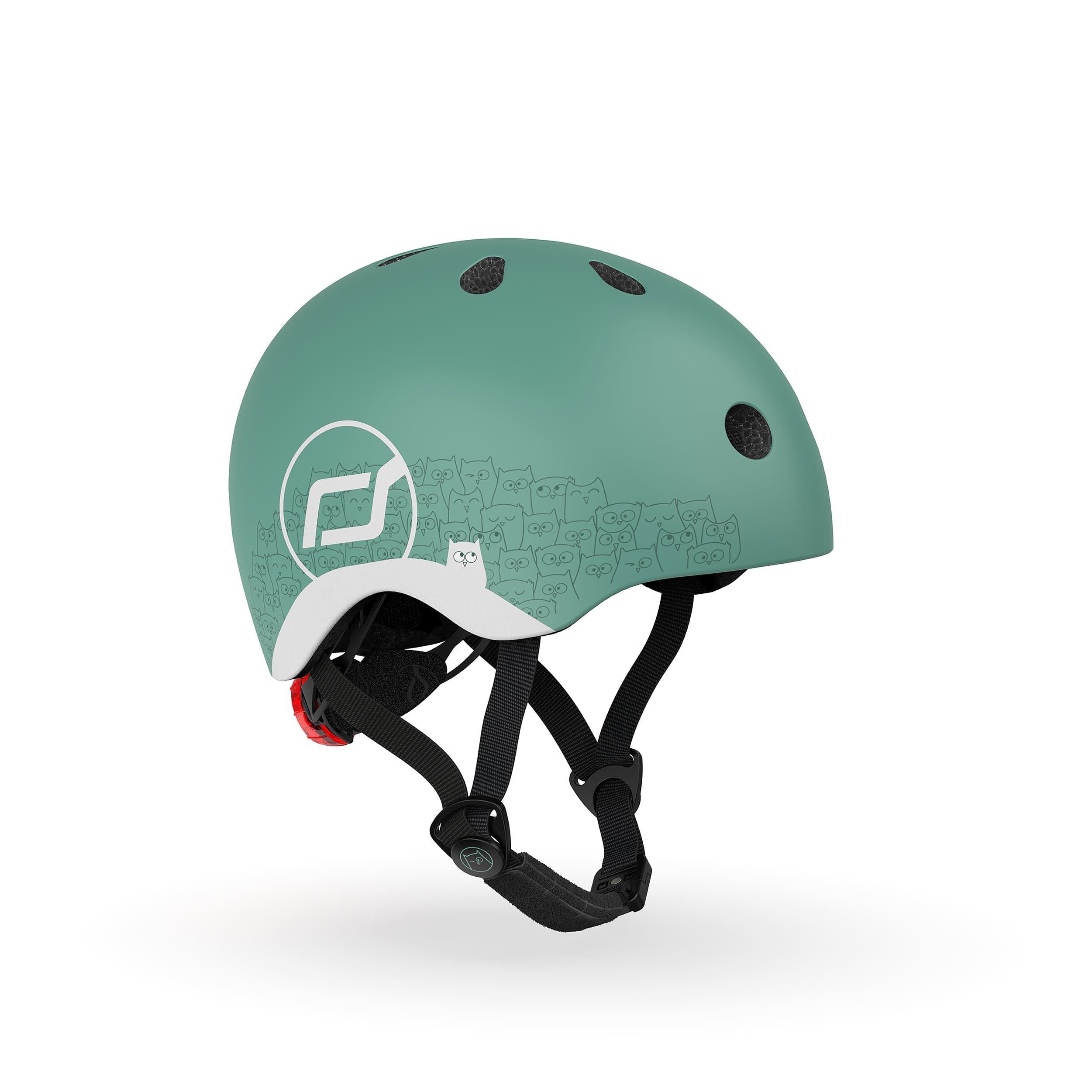 Reflective Helmet for Kids, XXS-S, Forest