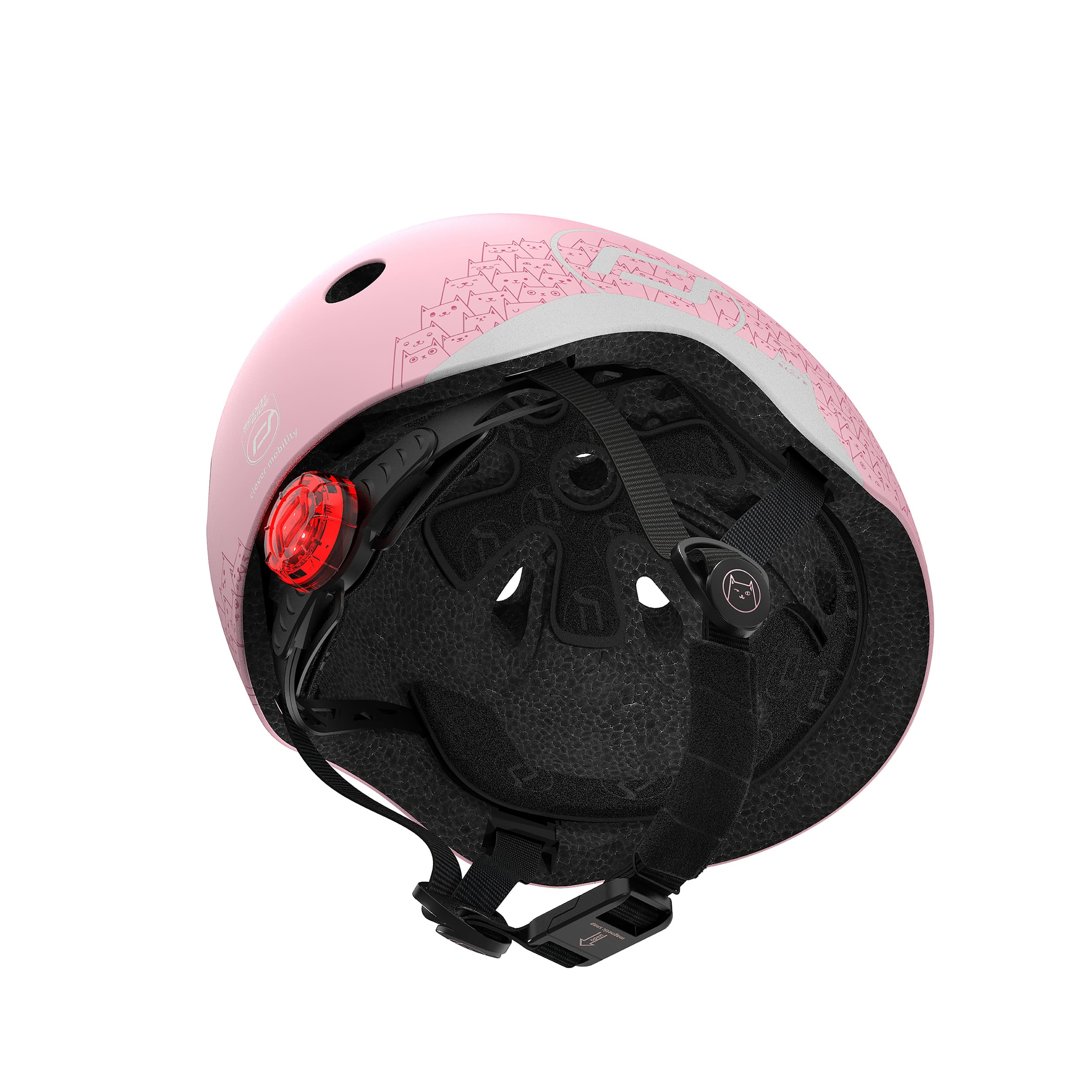 Reflective Helmet for Kids, XXS-S, Pink
