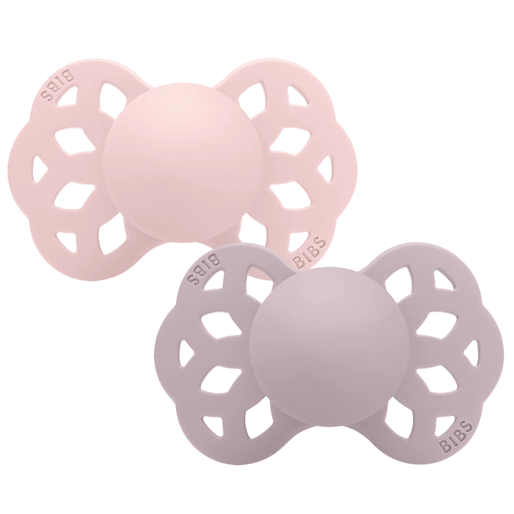 Infinity Blossom/Dusky Lilac Pacifiers, Rubber