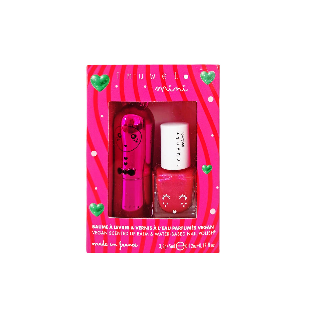 Cofanetto Rose Mood, Balsamo labbra e smalto - inuwet