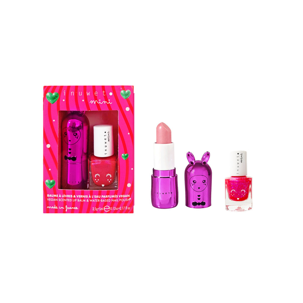 Cofanetto Rose Mood, Balsamo labbra e smalto
