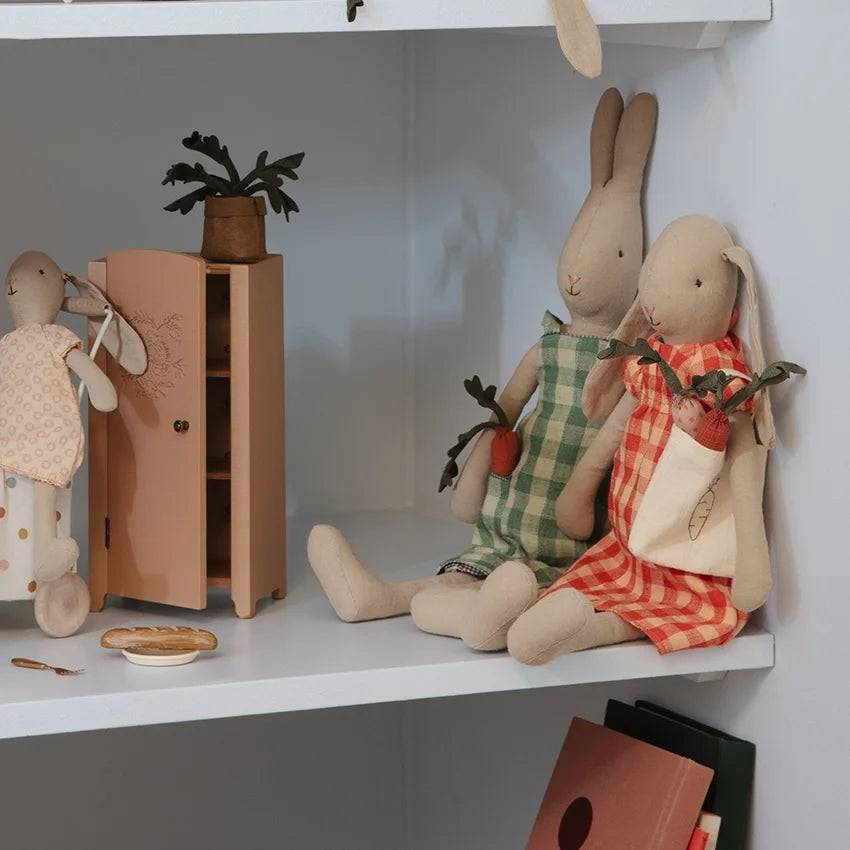 Coniglio Rabbit, Taglia 3 - Salopette verde a quadretti