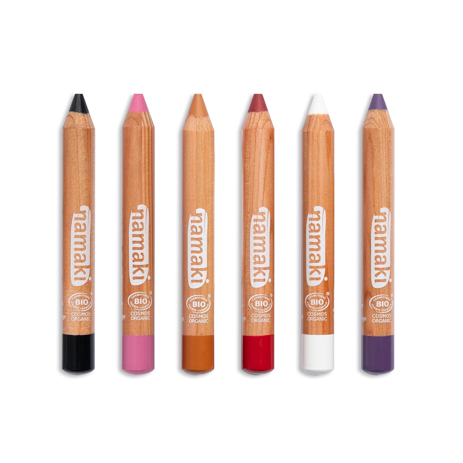 Matite bio face painting 6 colori, Orrore