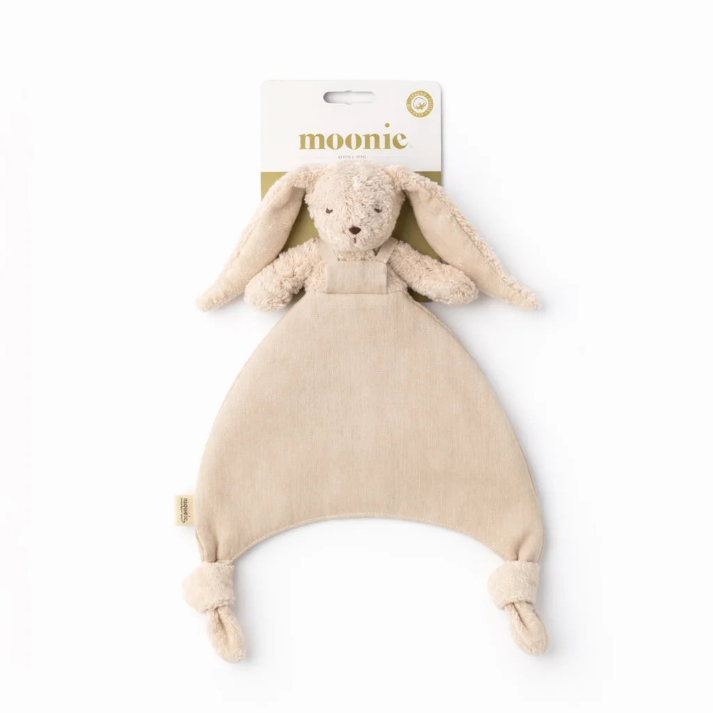 Doudou coniglio Moonie Sand in lino e cotone biologico