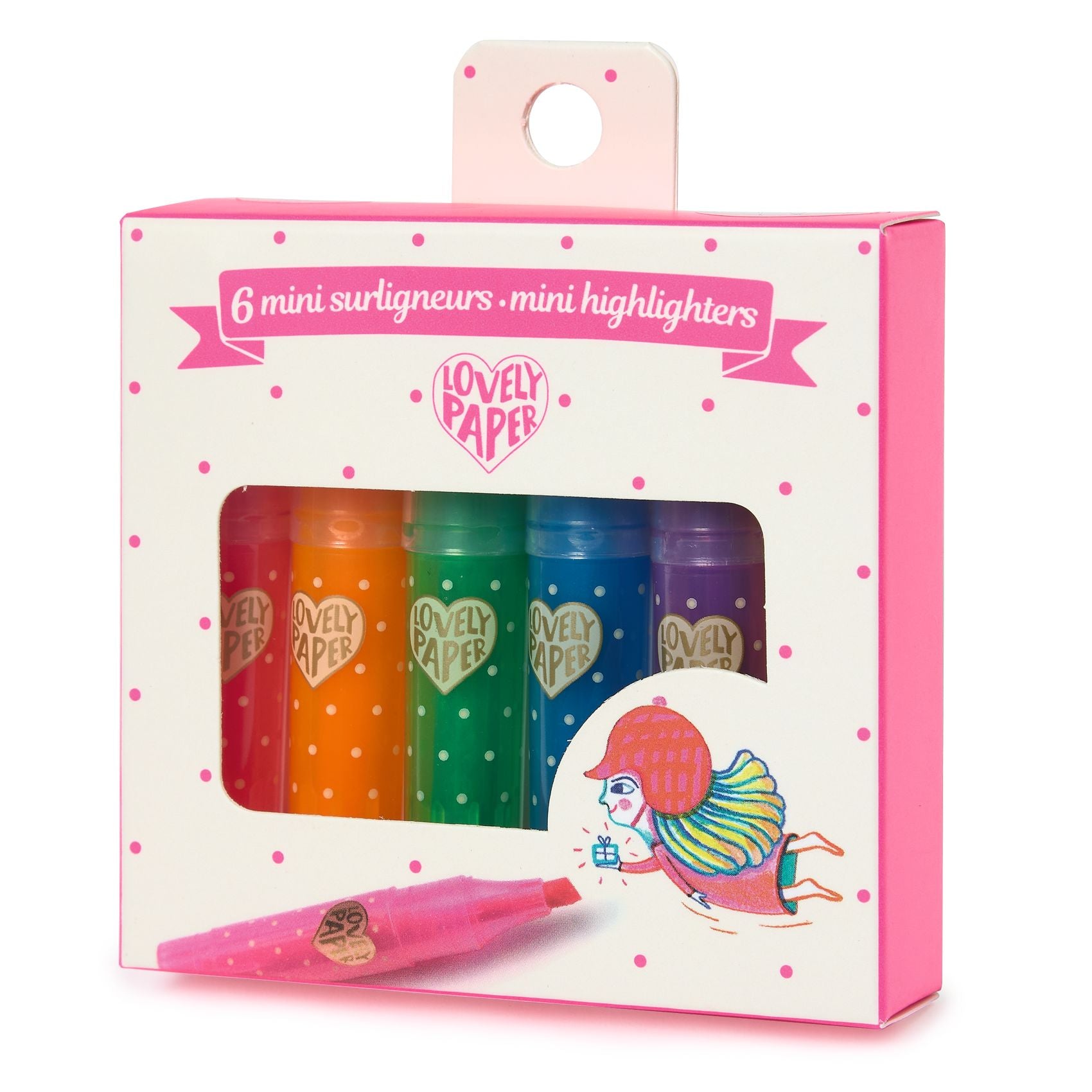 Set 6 mini evidenziatori