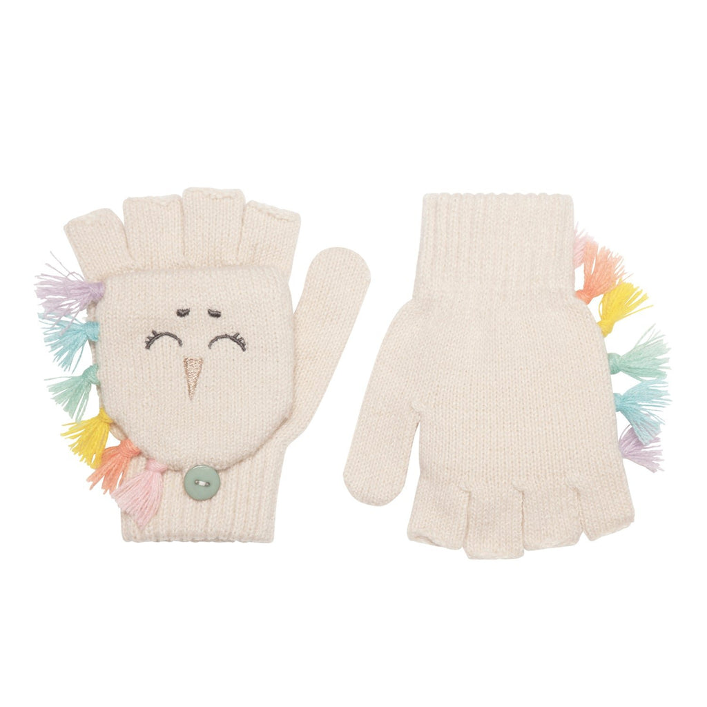Guanti in maglia, Unicorno arcobaleno (3-6 anni)