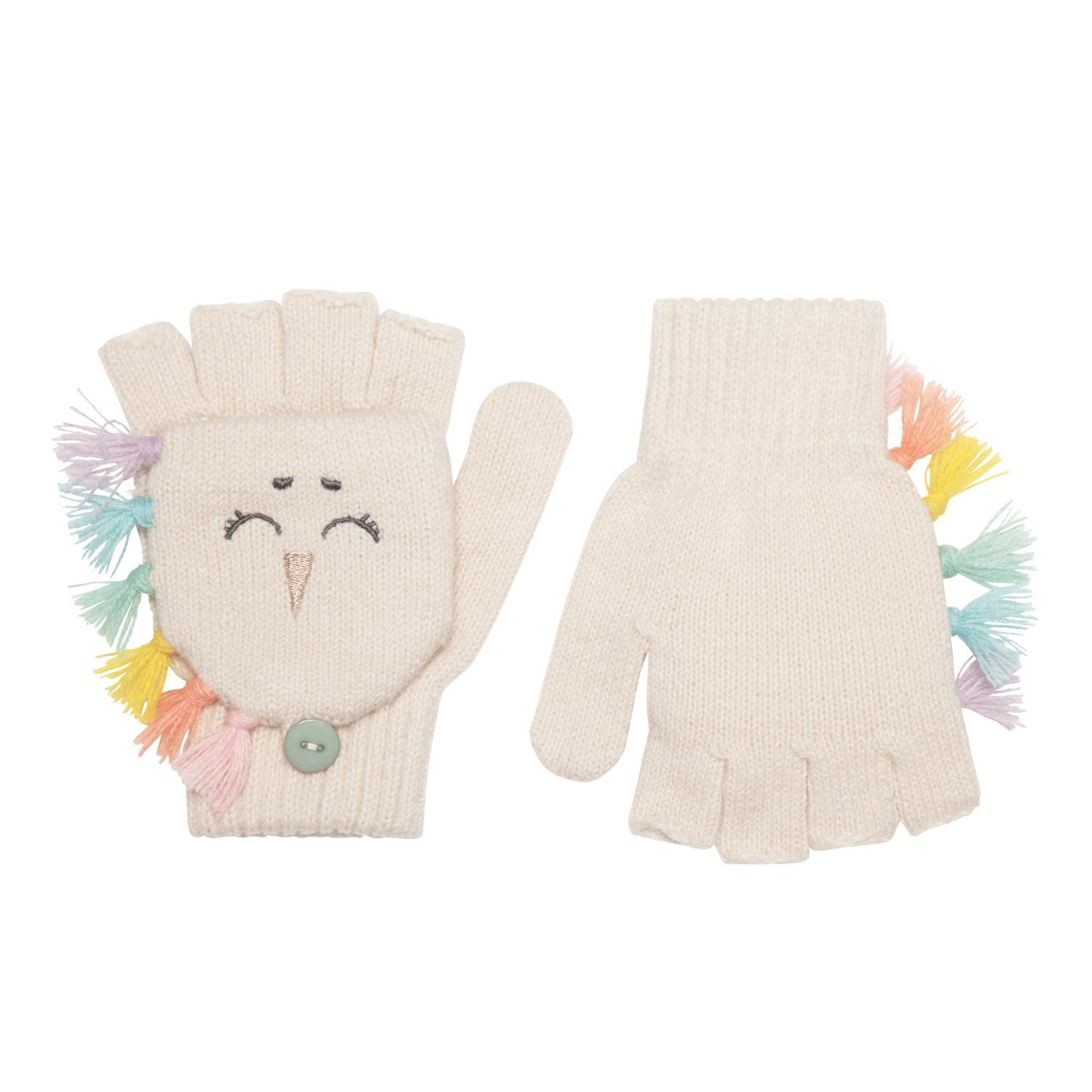 Guanti in maglia, Unicorno arcobaleno (3-6 anni)