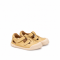 Sandali in pelle concetto barefoot, Giallo