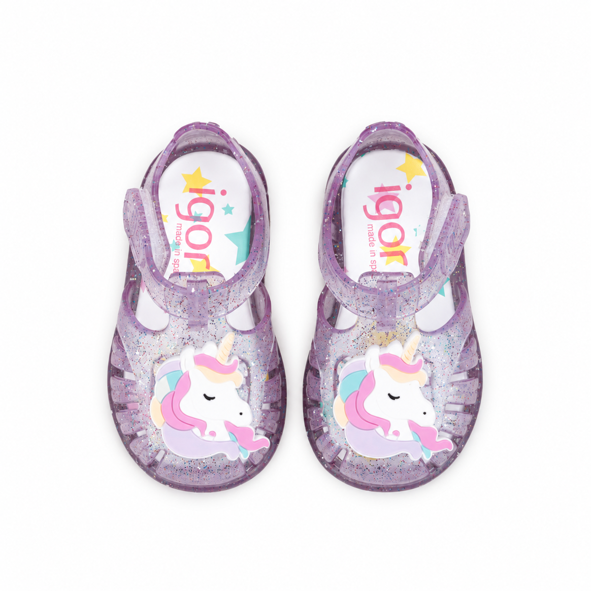 Sandali leggeri e flessibili in gomma morbida, Tobby Unicorno