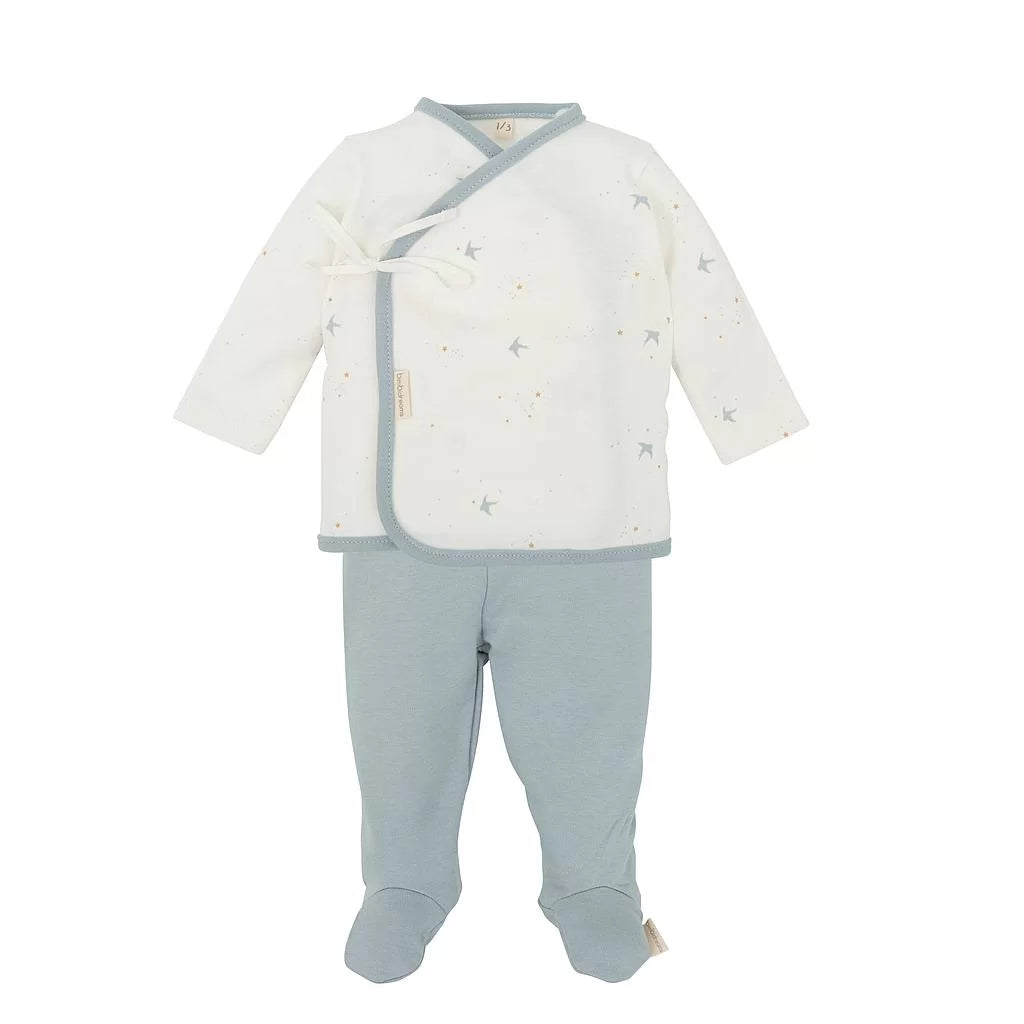 Birth set in bamboo and organic cotton, Spring