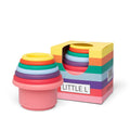 Stackable silicone cups
