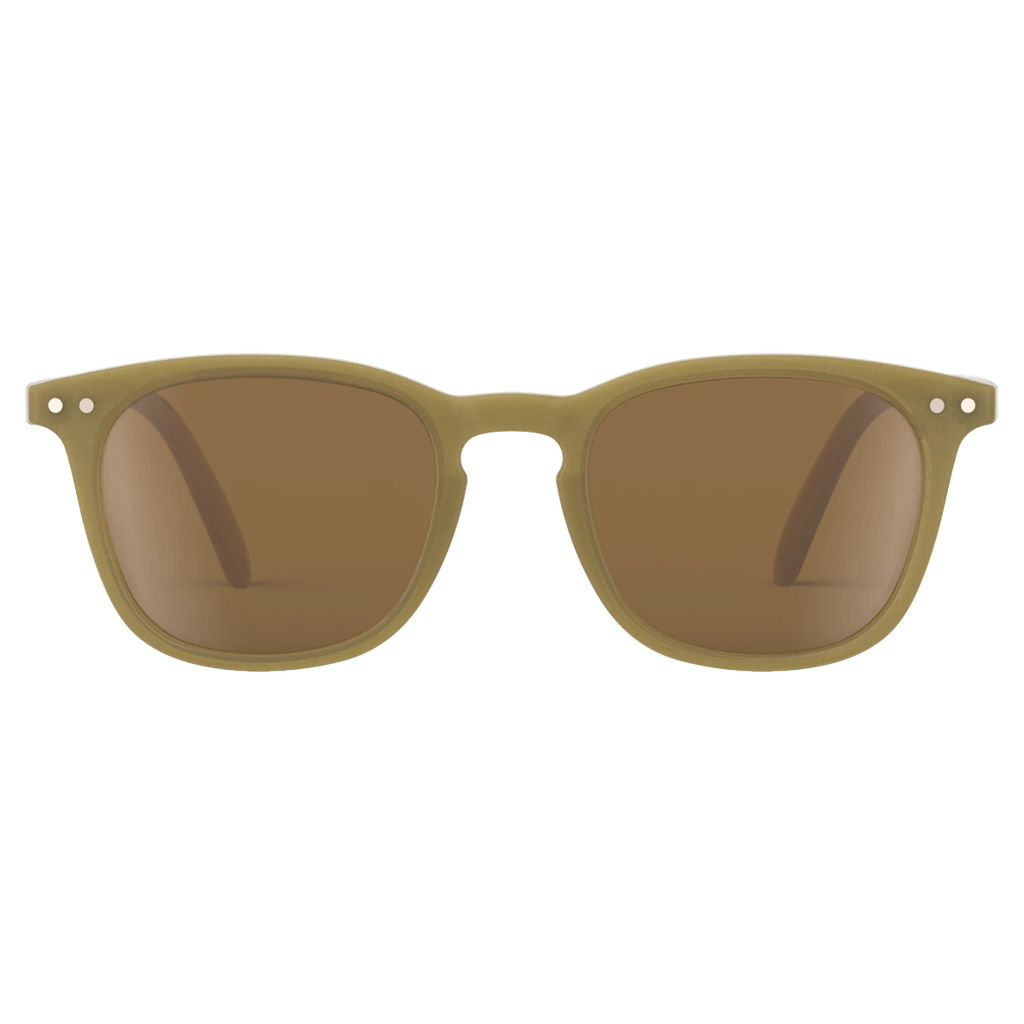IZIPIZI #E Olive sunglasses, ages 3-5 and 5-7 — front view