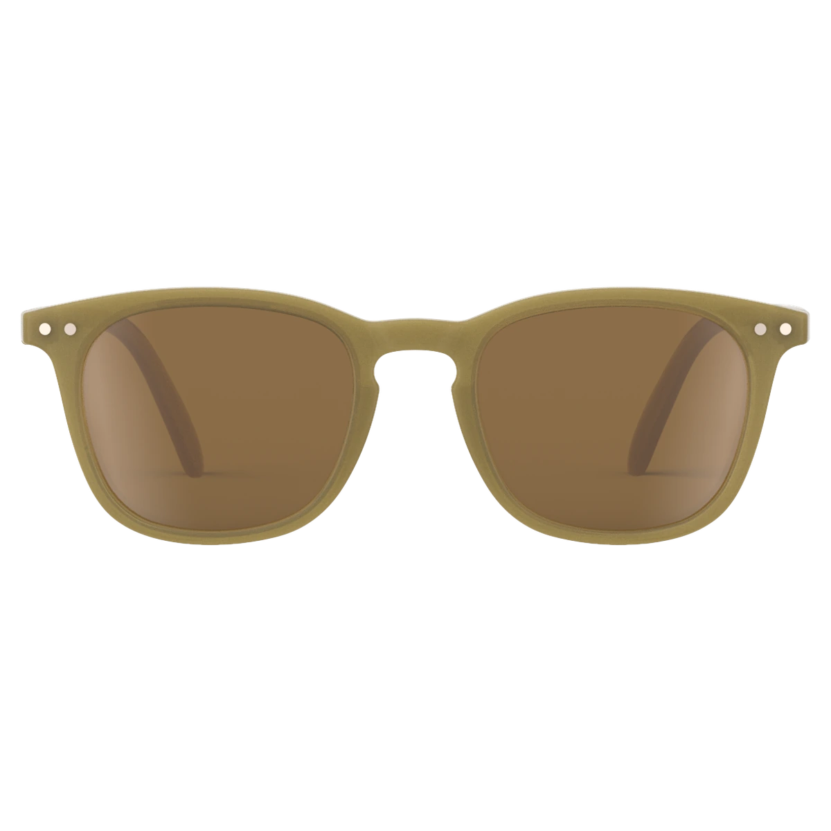 IZIPIZI #E Olive sunglasses, ages 3-5 and 5-7 — front view