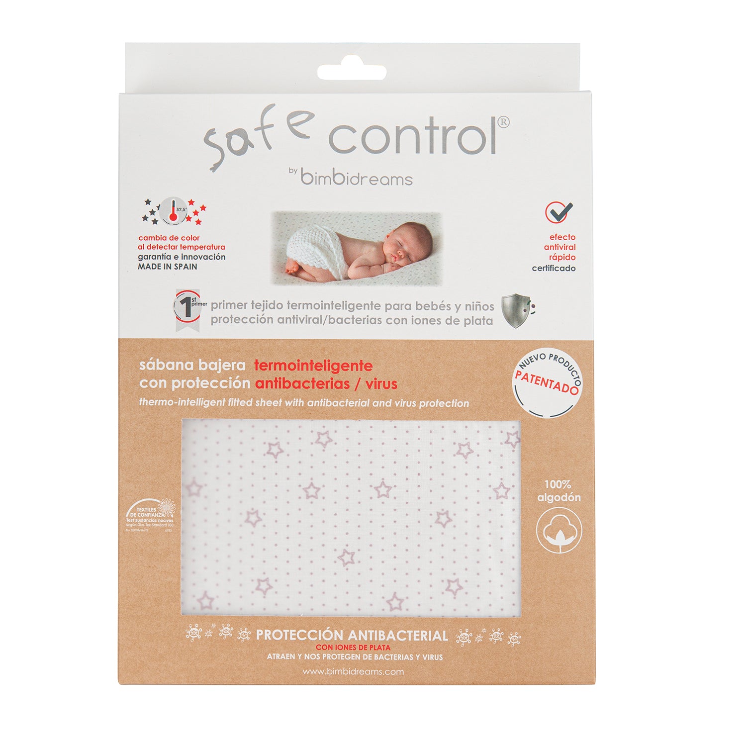 Fitted sheet for pram 40x80, Thermointelligent Safe Control