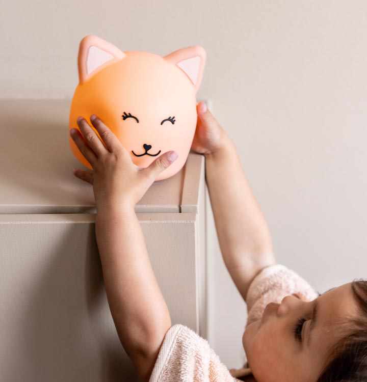 Luce notturna touch in silicone, Gatto