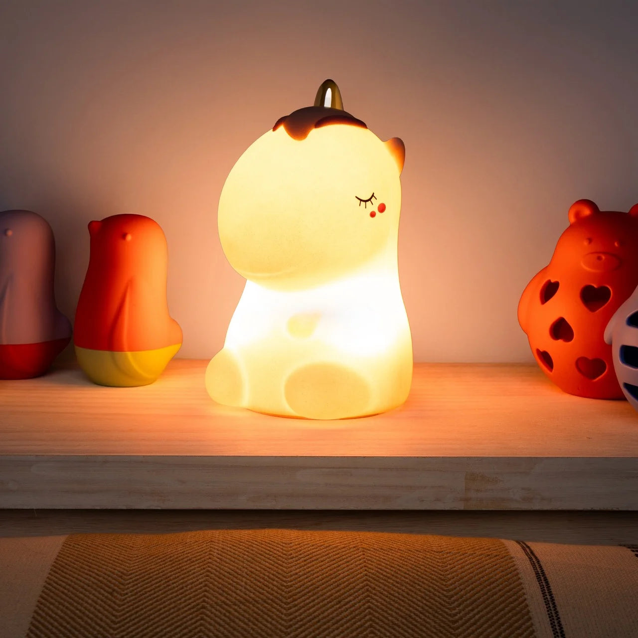 Luce notturna tattile multi colore, Unicorno rosa