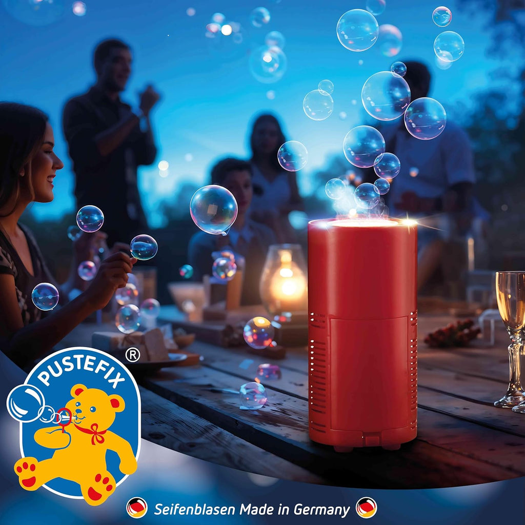 Bubble machine with LED lights