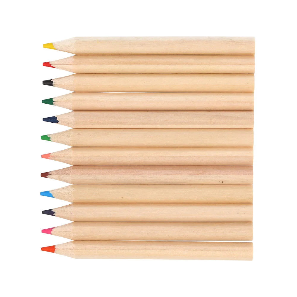 Tube of 12 small colored pencils, Airplanes